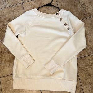 Cream Button Sweater